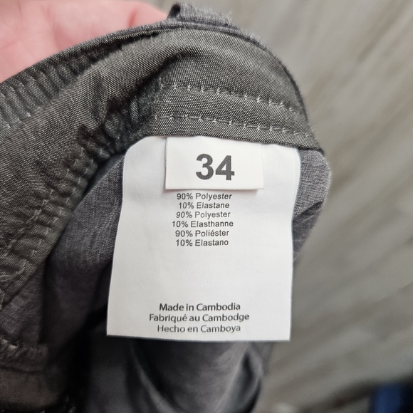 O'Neill Hybrid Men's Board Shorts Gray Pockets Size 34 Swim Summer - Picture 10 of 11